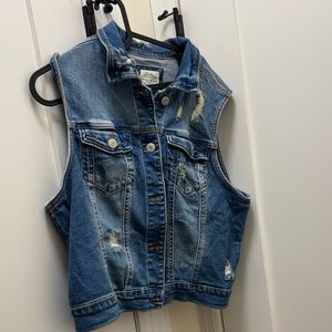 Wax Jean Blue Denim Vest